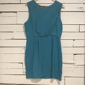 Topshop Teal Blouson Dress